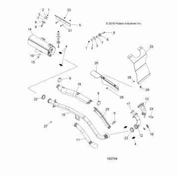 ENGINE, EXHAUST - A17SEH57A7