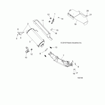 ENGINE, EXHAUST - A17SXA85A1/A7/SXE85AB/AM/AS/A9 (100746)