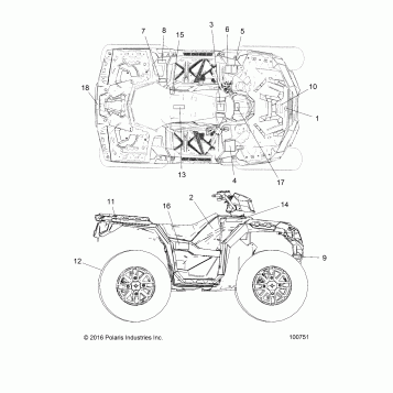 BODY, DECALS - A17SXA85A1/A7/SXE85AB/AM/AS/A9 (100751)
