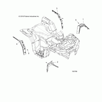 BODY, FENDER FLARES - A17SXA85A1/A7/SXE85AB/AM/AS/A9 (100766)