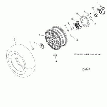 WHEELS, FRONT and HUB - A17SXE85AB/AM/AS/A9 (100767)