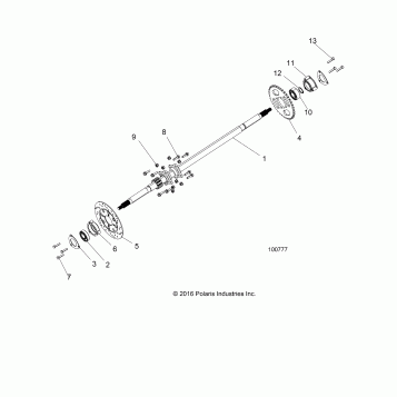 SUSPENSION, REAR AXLE - A18HAA15B7/B2 (100777)