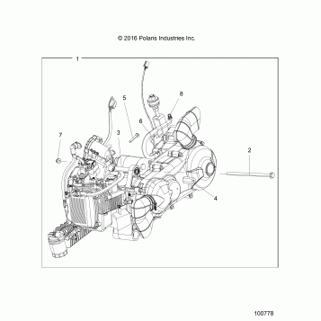 ENGINE, ENGINE and TRANSMISSION MOUNTING - A18HAA15B7/B2 (100778)