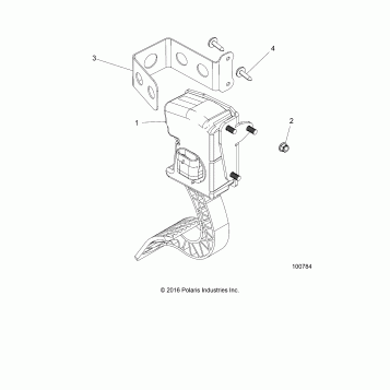ENGINE, THROTTLE PEDAL AND MOUNT - A18HAA15B7/B2 (100784)
