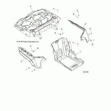 BODY, REAR BOX AND FENDERS - A18HAA15B7/B2 (100795)