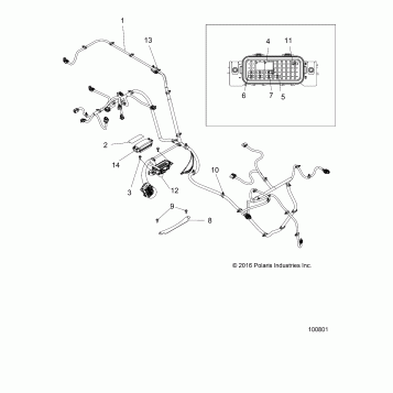 ELECTRICAL, WIRE HARNESS - A18HAA15B7/B2 (100801)