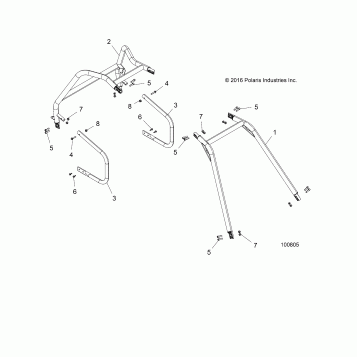 CHASSIS, CAB FRAME AND SIDE BARS - A20HAB15A2 (100805)