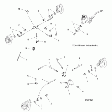 BRAKES, BRAKE LINES - A17SXD95A9/SXE95AC/AL