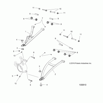 SUSPENSION, FRONT A-ARMS - A18SXD95B9/SXE95BR/BC/BE (100810)