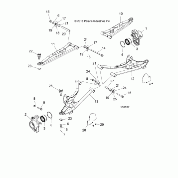 SUSPENSION, FRONT - A17DCE87AU (100837)