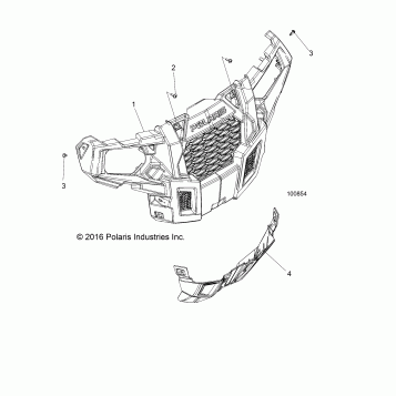 BODY, BUMPER, FRONT - A18DAA50B7 (100854)