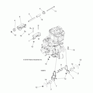 ENGINE, MOUNTING & LONG BLOCK - A19SEA50B1/B7/SEE50B7/B3/SEG50B4