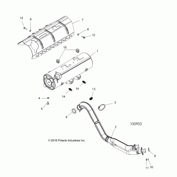 ENGINE, EXHAUST - A19SYE85BH (100903)