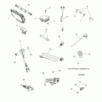 ELECTRICAL, SWITCHES, SENSORS, ECU and CONTROL MODULES - A19SYE85BH (100905)