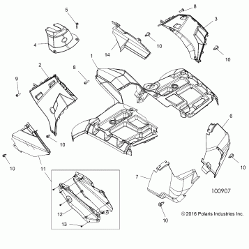 BODY, FRONT CAB - A19SYE85BH (100907)