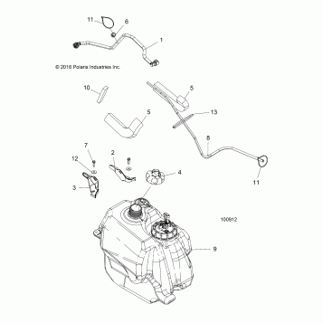 BODY, FUEL TANK ASM. - A17SJE57AU (100912)