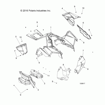 BODY, FRONT CAB and SIDE PANELS - A19SVA85BG (100917)