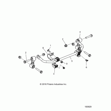 SUSPENSION, STABILIZER BAR, FRONT - A18HAA15B7/B2 (100929)