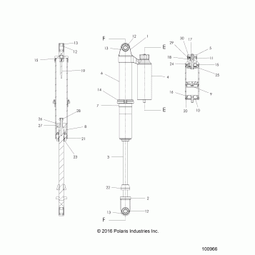 SUSPENSION, FRONT SHOCK - A17DCE87AU (100966)