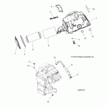 ENGINE, AIR INTAKE - A17SXD95A9/SXE95AC/AL (100970)