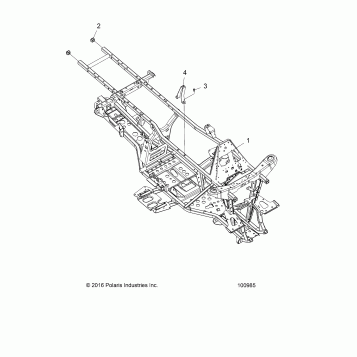 CHASSIS, FRAME - A18SUE57N5 (100985)