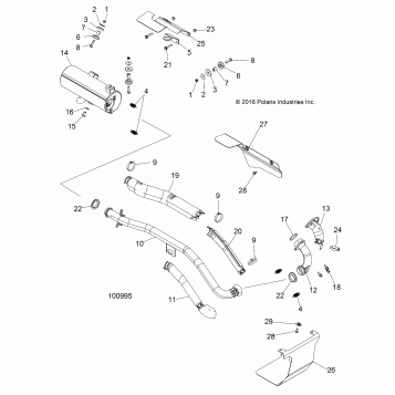 ENGINE, EXHAUST - A17SWE57A1