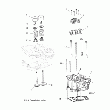 ENGINE, CYLINDER HEAD, CAM and VALVES - A19SEA50B1/B7/SEE50B7/B3/SEG50B4