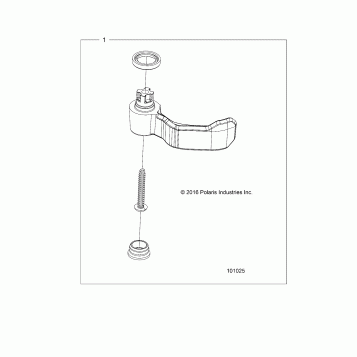 CONTROLS, THROTTLE ASSEMBLY, THROTTLE LEVER KIT - A18SEF57B8 (101025)