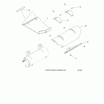 ENGINE, EXHAUST SYSTEM, SHIELDS - A17DAA50A7