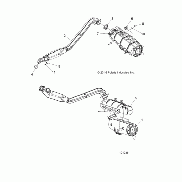 ENGINE, EXHAUST - A19SYE95BV