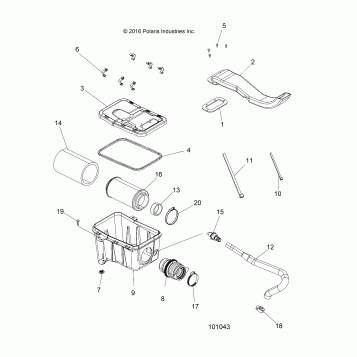 ENGINE, AIR INTAKE SYSTEM - A17SDA57A1/L2/E57A2
