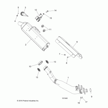 ENGINE, EXHAUST - A19SVA85BG (101048)