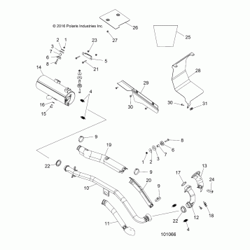 ENGINE, EXHAUST - A17S6E57A1