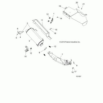 ENGINE, EXHAUST - A17SXD95A9/SXE95AC/AL (101097)