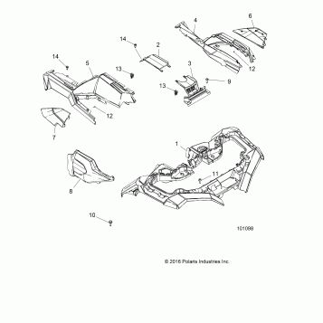 BODY, FRONT CAB - A17SXD95A9/SXE95AC/AL (101098)