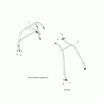 CHASSIS, CAB FRAME AND SIDE BARS - A17DCE87AU (101110)