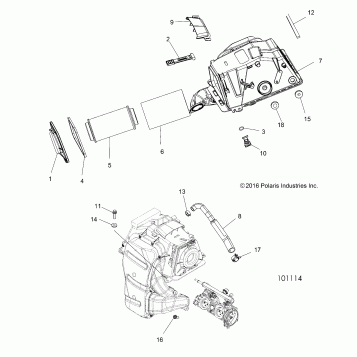 ENGINE, AIR INTAKE - A17SXA85A1/A7/SXE85AB/AM/AS/A9 (101114)