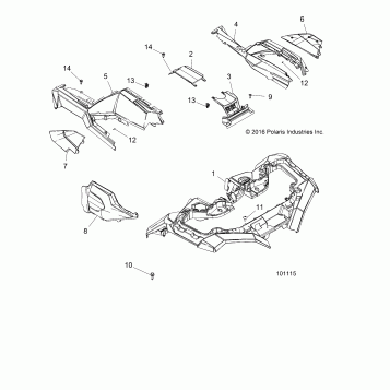 BODY, FRONT CAB - A17SXA85A1/A7/SXE85AB/AM/AS/A9 (101115)