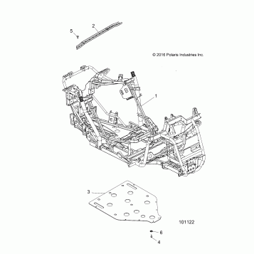 CHASSIS, MAIN FRAME AND SKID PLATE - A17DAA57A5 (101122)