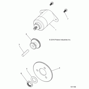 ENGINE, STARTER MOTOR - A20HAB15A2