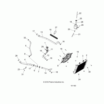 ENGINE, COOLING SYSTEM - A17SDA57A1/L2/E57A2