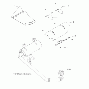 ENGINE, EXHAUST SYSTEM SHIELDS - A17DAA57A5 (101182)