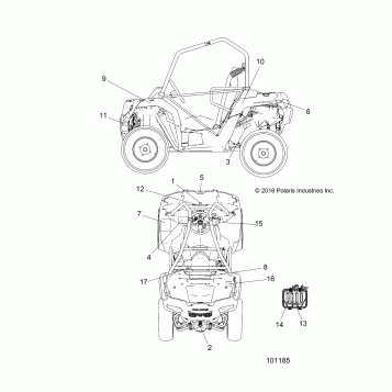 BODY, DECALS - A17DAA57A5 (101185)