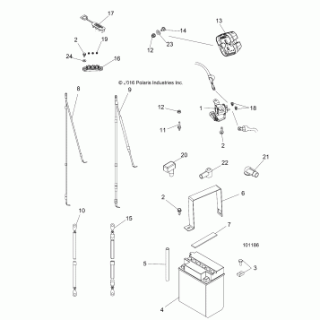 ELECTRICAL, BATTERY - A17DAA57A5 (101186)