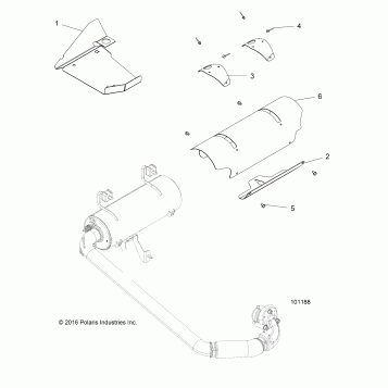 ENGINE, EXHAUST SYSTEM SHIELDS - A17DAE57AM (101188)