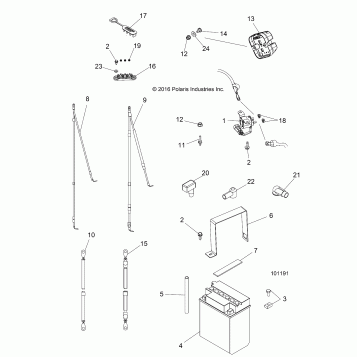 ELECTRICAL, BATTERY - A17DAE57AM (101191)