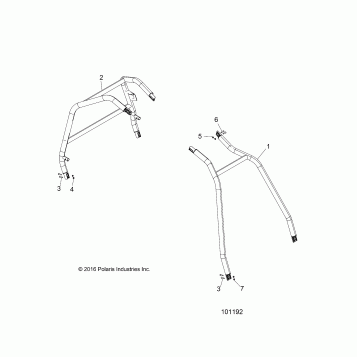 CHASSIS, CAB FRAME AND SIDE BARS - A17DAE57AM (101192)