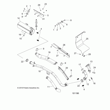 ENGINE, EXHAUST - A17SJE57AU