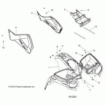 BODY, FRONT CAB and SIDE PANELS - A19SWE57B1 (101201)