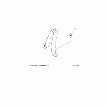 CHASSIS, FUEL TANK SUPPORT BRACKET - A19SJE57BH (101209)